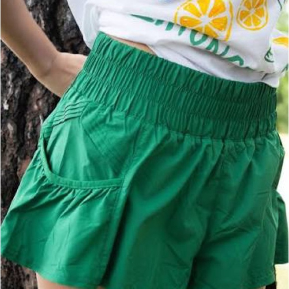 Green Free People Women's Shorts